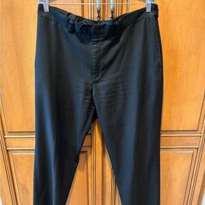 Haggar Classic Black Dress Pants with Stretch Waistband. Size: 36x32